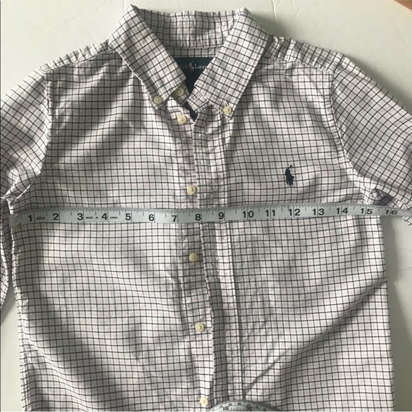 Ralph Lauren Boys Plaid Shirt, Pink, Size 6 - Picture 7 of 11
